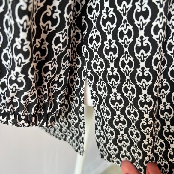 🖤Dana Buchman XL White & Black Top Classic Chic Elegance - Picture 5 of 13